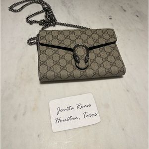 Dionysus GG Supreme chain wallet Authentic